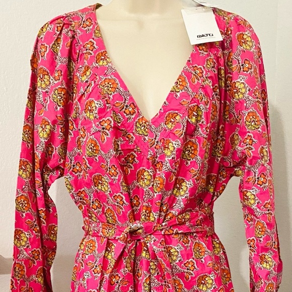 J. Crew Collection Midi Maxi Dress Ratti Floral Tie Waist Shirtdress New NWT - Picture 7 of 13